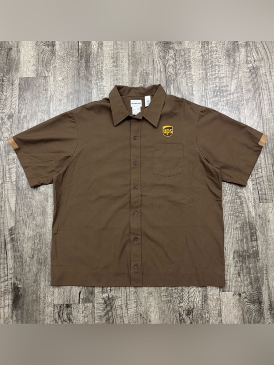WearGuard UPS United Parcel Service Work Uniform Button Shirt Employee XL